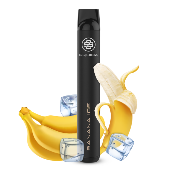 SQUIDZ - Einweg E-Shisha E-Zigarette mit Nikotin - Banana Ice