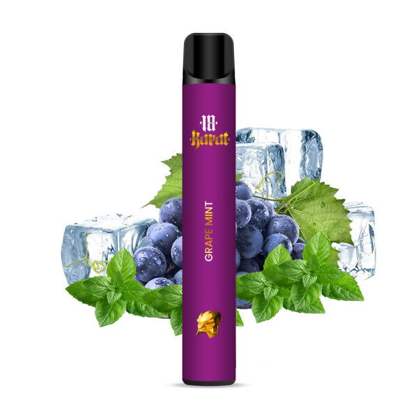 18 Karat - Grape Mint - E-Shisha - ohne Nikotin - 800 Z&uuml;ge