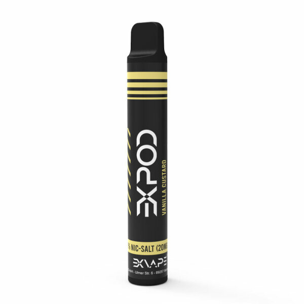EXPOD - Vanilla Custard - Einweg POD E-Zigarette - 20mg Nic Salt