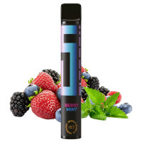 5 EL - Einweg E-Shisha E-Zigarette mit Nikotin - Berry Mint