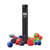 1150 Vape by Raf Camora - Einweg E-Shisha E-Zigarette Vape mit Nikotin - WEST WIEN - Mixberry