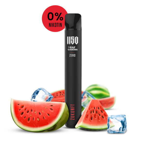 1150 Vape by Raf Camora - Einweg E-Shisha E-Zigarette Vape ohne Nikotin - ZUKUNFT - Watermelon Ice