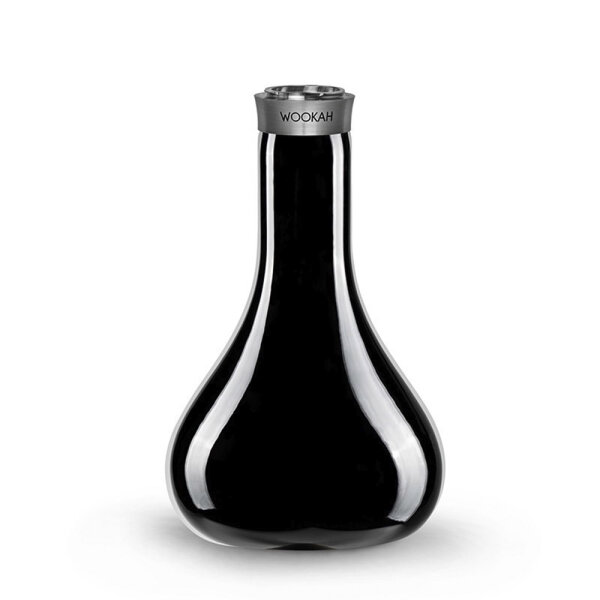 WOOKAH Vase #QLS, SMOOTH Black
