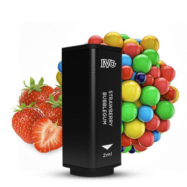 IVG 2400 Vape - 4 Pod System - Einweg E-Shisha E-Zigarette mit Nikotin (2 stück) - Strawberry Bubblegum