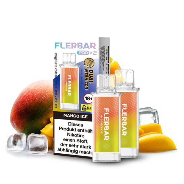 Flerbar Vape POD - Einweg Shisha E-Zigarette - Mango Ice