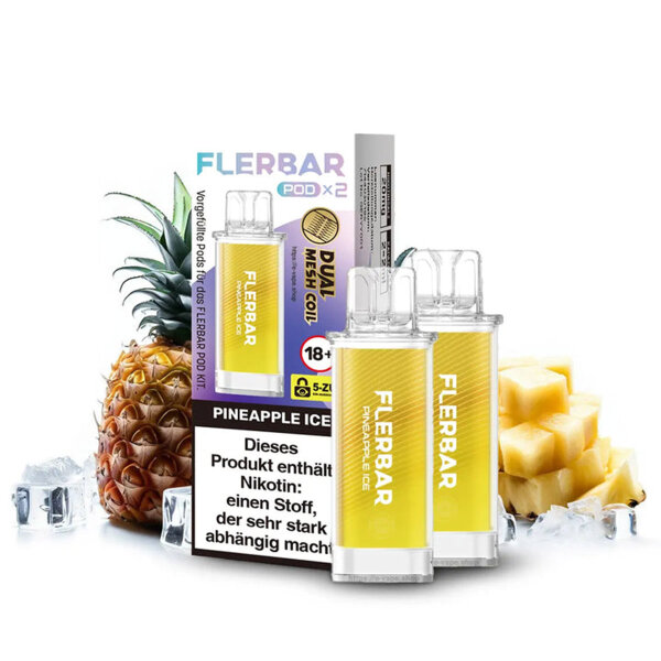 Flerbar Vape POD - Einweg Shisha E-Zigarette - Pineapple Ice