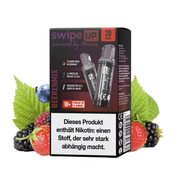 AVORIA Swipe up Vape POD - Einweg Shisha E-Zigarette - Beerenmix