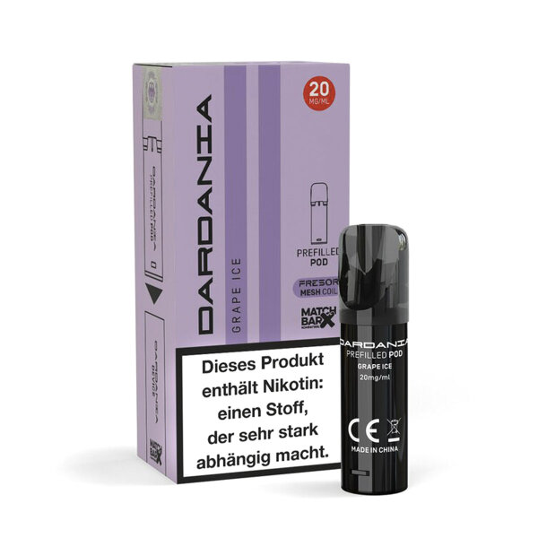 Dardania Vape POD - Einweg Shisha E-Zigarette - Grape Ice