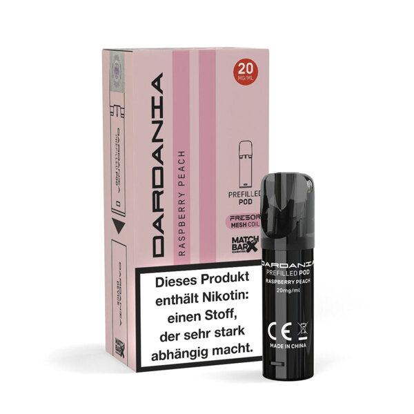 Dardania Vape POD - Einweg Shisha E-Zigarette - Raspberry Peach