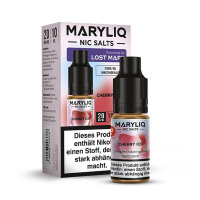 Lost Mary Maryliq 10ml - Liquid E-Zigarette Vape Einweg Shisha - Cherry Ice - 20mg/ml