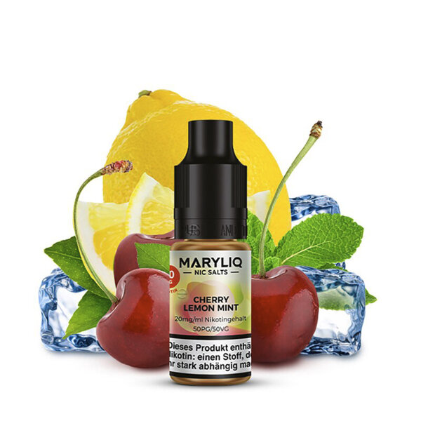 Lost Mary Maryliq 10ml - Liquid E-Zigarette Vape Einweg Shisha - Cherry Lemon Mint - 20mg/ml