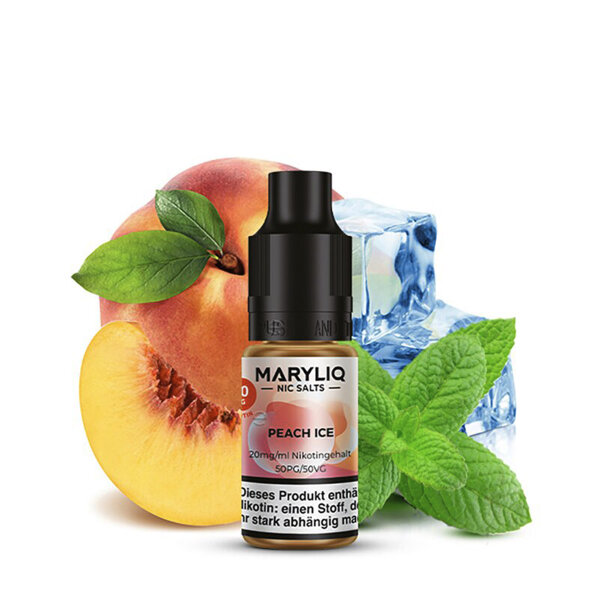 Lost Mary Maryliq 10ml - Liquid E-Zigarette Vape Einweg Shisha - Peach Ice - 20mg/ml