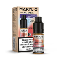 Lost Mary Maryliq 10ml - Liquid E-Zigarette Vape Einweg Shisha - Peach Ice - 20mg/ml