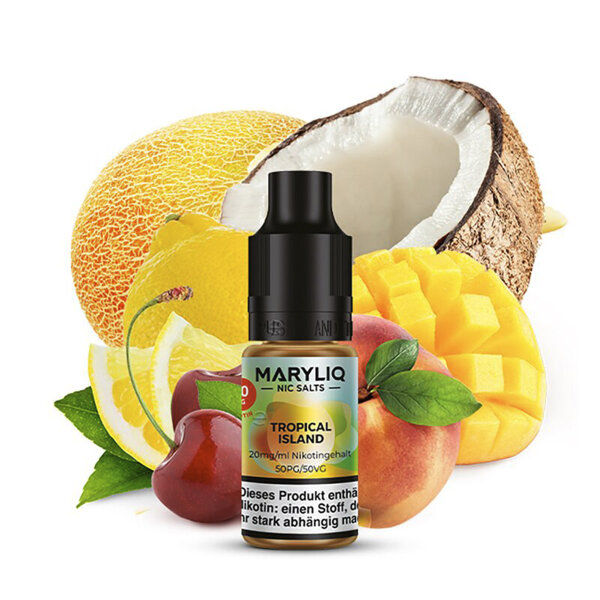 Lost Mary Maryliq 10ml - Liquid E-Zigarette Vape Einweg Shisha - Tropical Island - 20mg/ml