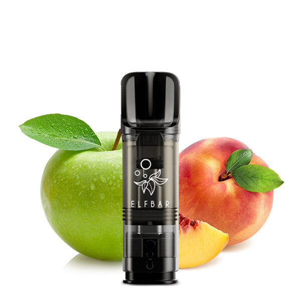 Elfbar Elfa Vape POD - Einweg Shisha E-Zigarette - Nikotinfrei - Apple Peach