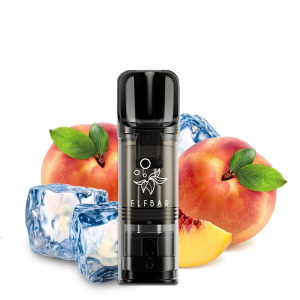 Elfbar Elfa Vape POD - Einweg Shisha E-Zigarette - Nikotinfrei - Peach Ice