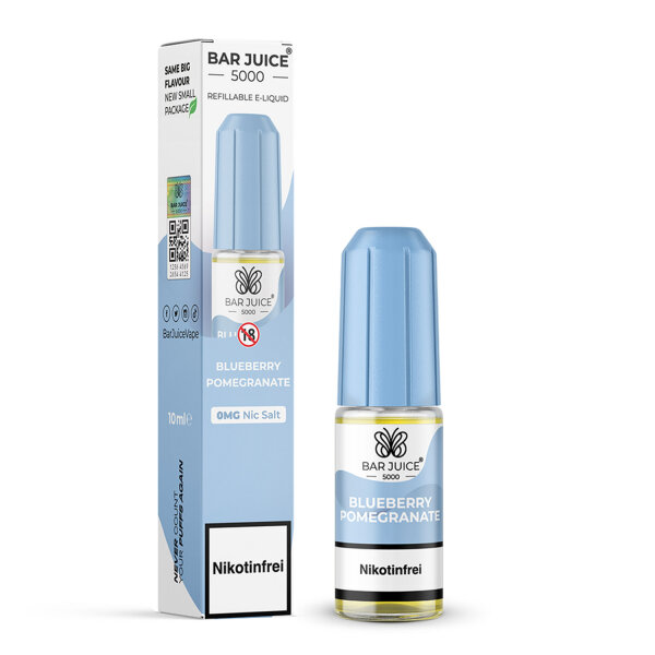 Bar Juice 5000 - Liquid E-Zigarette Vape Einweg Shisha 10ml - Blueberry Pomegrante Nikotinfrei