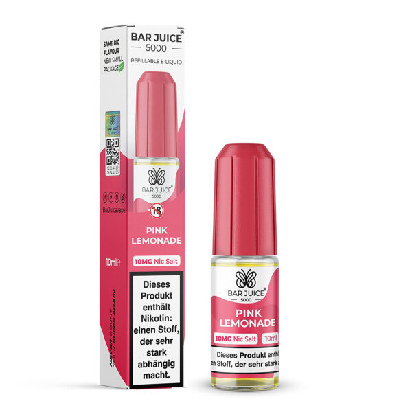 Bar Juice 5000 - Liquid E-Zigarette Vape Einweg Shisha 10ml - Pink Lemonade 10mg