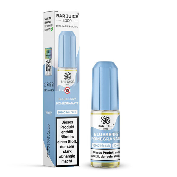 Bar Juice 5000 - Liquid E-Zigarette Vape Einweg Shisha 10ml - Blueberry Pomegranate 10mg