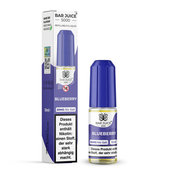 Bar Juice 5000 - Liquid E-Zigarette Vape Einweg Shisha 10ml - Blueberry 20mg