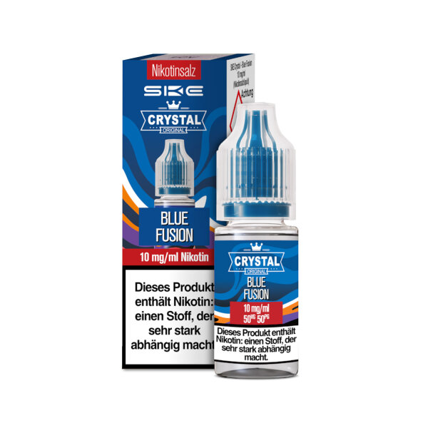 SKE Crystal 10ml - Liquid E-Zigarette Vape Einweg Shisha - Blue Fusion - 10mg/ml